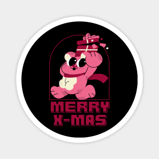 MERRY X-MAS CHRISTMAS PINK BEAR  YOUTH KIDS T-SHIRT,YOUTH CHRISTMAS T-SHIRT, YOUTH CHRISTMAS PAJAMA SHIRT, YOUTH CHRISTMAS PARTY SHIRT, FUNNY YOUTH CHRISTMAS SHIRT Magnet